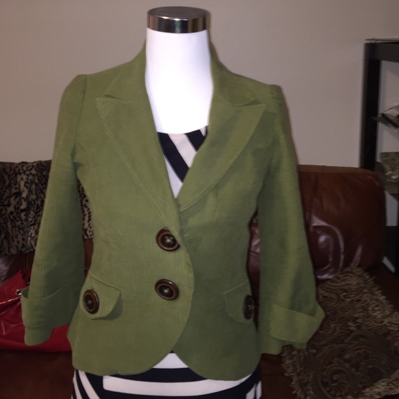 Robert Rodriguez Jackets & Blazers - 🚨Sale Sax fifth Ave fall green blazer sz 2/4