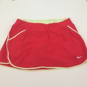 Nike dri fit athletic skirt with shorts under