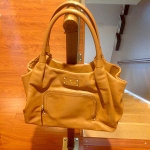 Kate spade large tote - leather luggage color