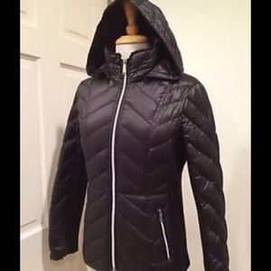 BCBG lightweight down packable hoodie