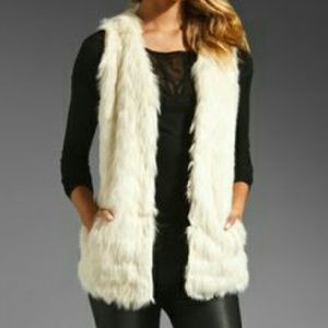 White Furr Vest