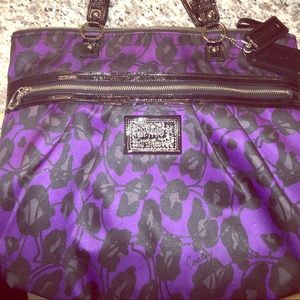 Flower print Coach purse!