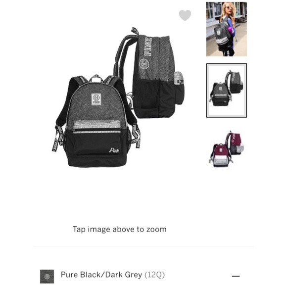 🚫SOLD🚫 VS PINK Campus Backpack AND mini pouch - Picture 2 of 3