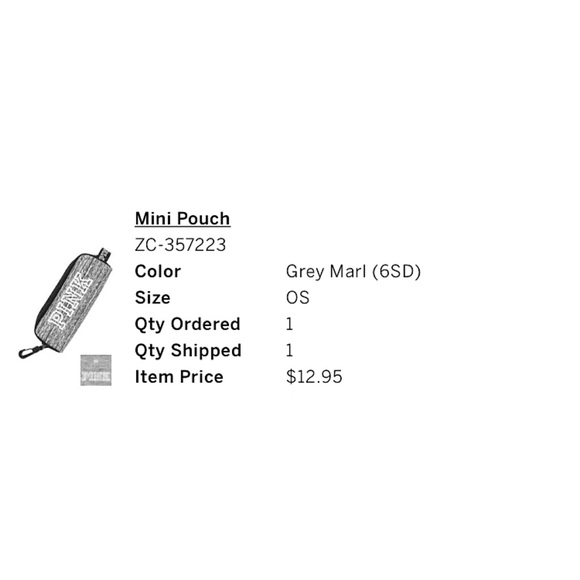 🚫SOLD🚫 VS PINK Campus Backpack AND mini pouch - Picture 3 of 3