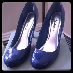 Delicious Royal Blue Patent Leather Pumps