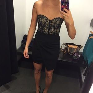 Bebe strapless dress