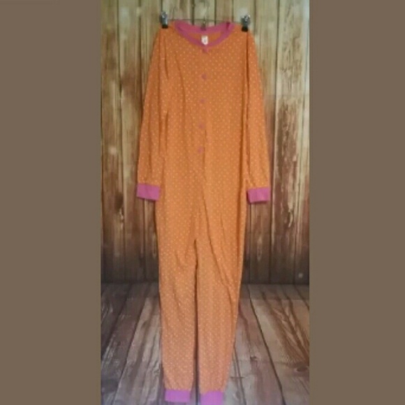 Medium Polka Dot Adult Onsie Footless Pajamas