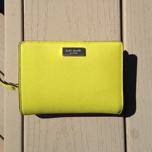 Small bright yellow Kate spade wallet