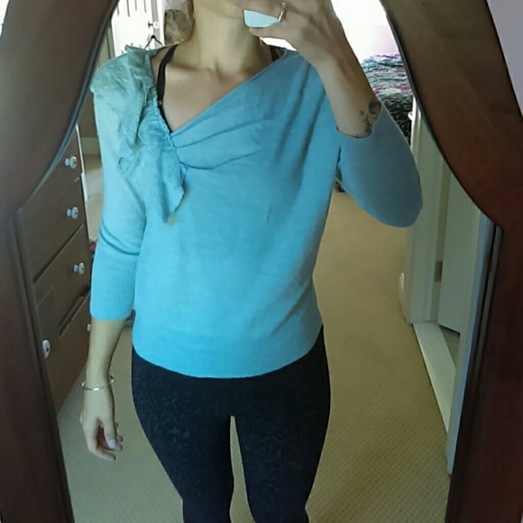 Uneven neckline sweater from anthro