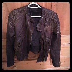 All Saints Leather jacket, size 2.