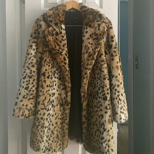 Talula faux fur  leopard print coat