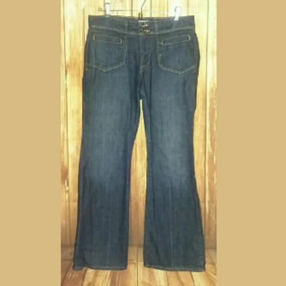 Old Navy Size 6 Dark Wash Vintage Flare Denim Jean
