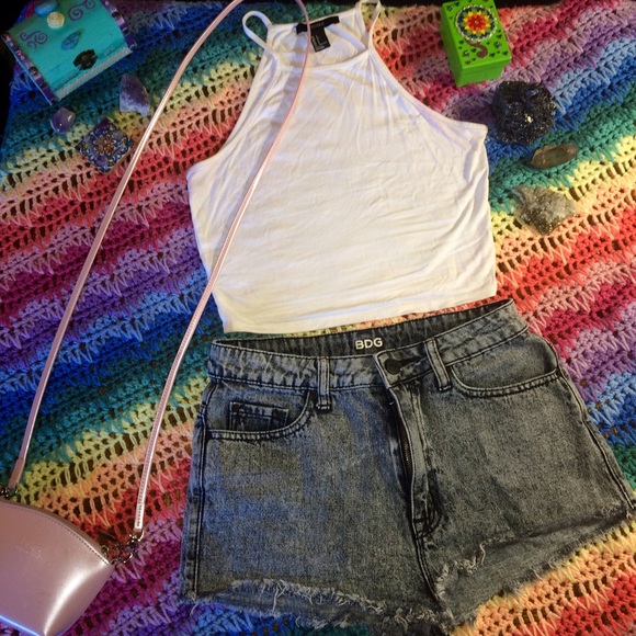 ❌SOLD❌ Acid Wash BDG high rise cheeky shorts