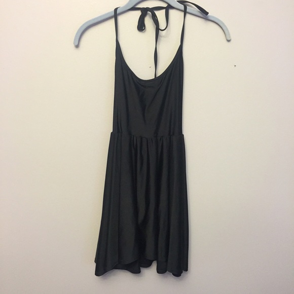 American apparel black figure skater dress