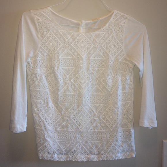 J.crew quarter sleeved Top