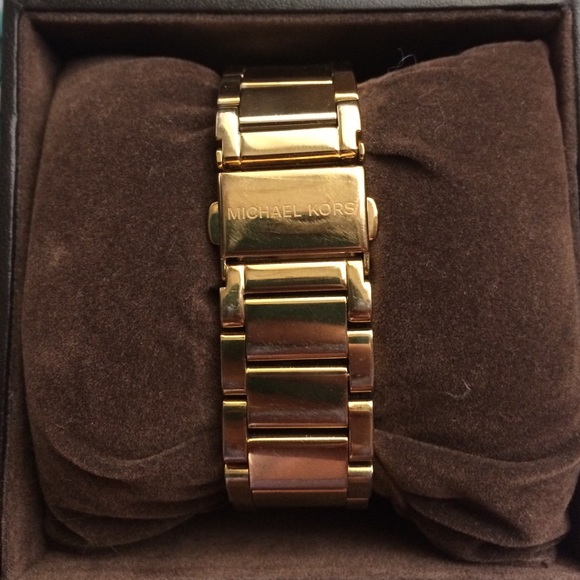 Michael Kors gold watch w/ diamonds