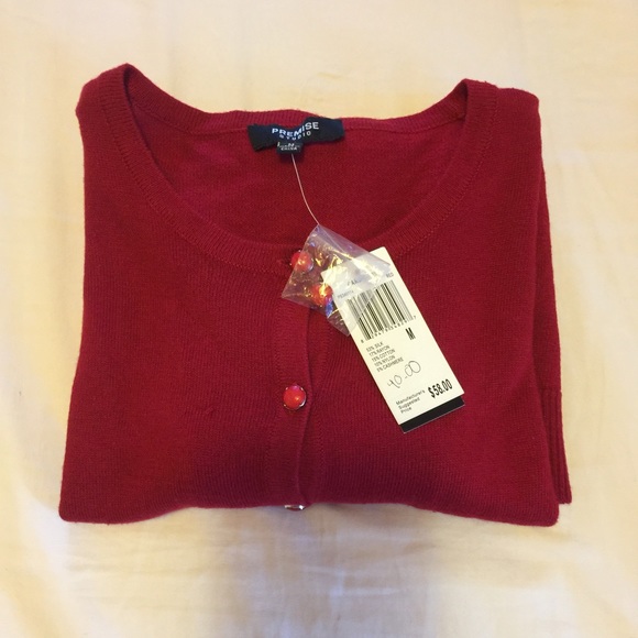 Red Cardigan - Picture 2 of 3