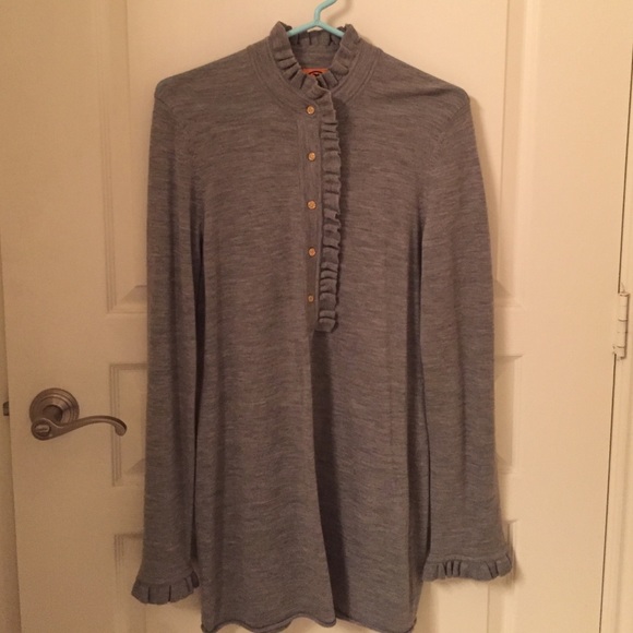 Tory Burch Ruffle Sweater Dress