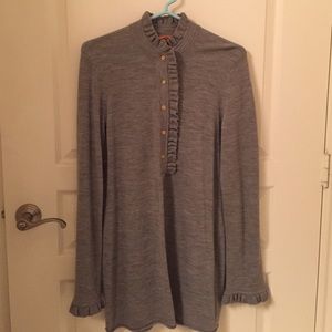 Tory Burch Ruffle Sweater Dress