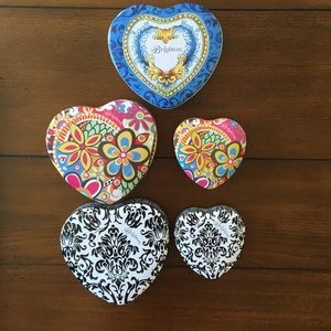 5 Brighton Jewelry Heart Boxes