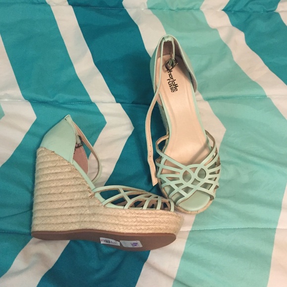 Charlotte Russe peep toe wedges
