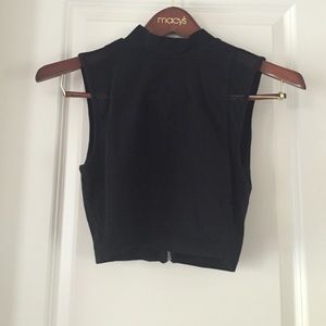 Black crop top