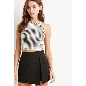 New gingham crop top