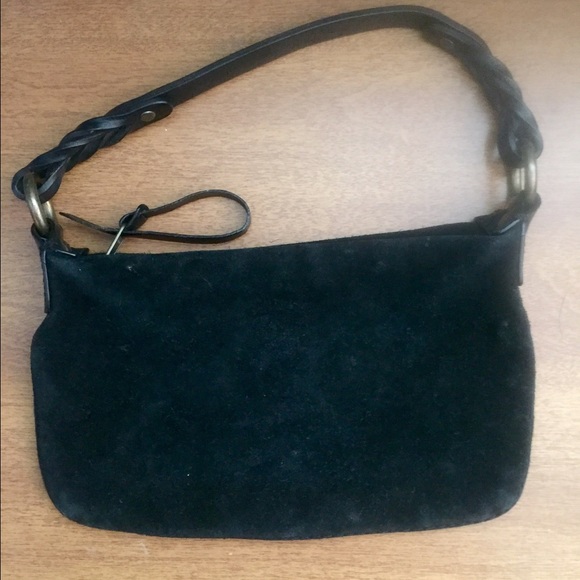 Genuine black suede Gap purse - Picture 2 of 4