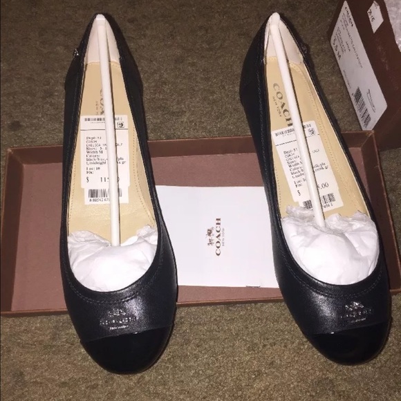 Coach black flats