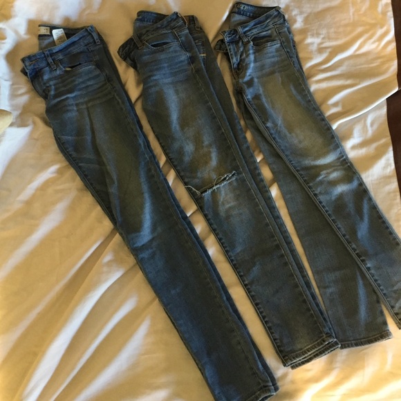 American eagle and Abercrombie jeans