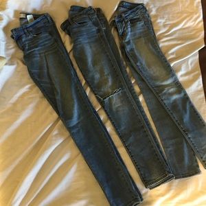 American eagle and Abercrombie jeans