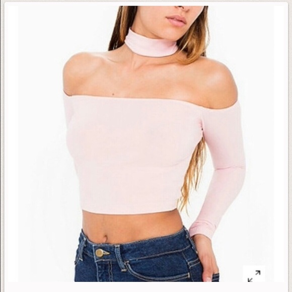 American Apparel Pink Choker Top *NOT SOLD*