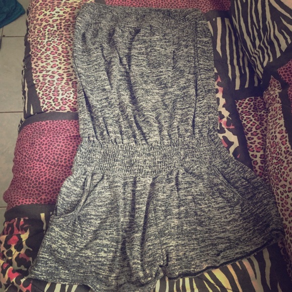 Gray one piece