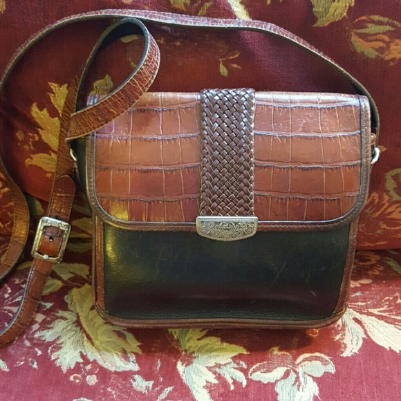 Brighton Handbags - BRIGHTON Handbag Black/brown with long strap