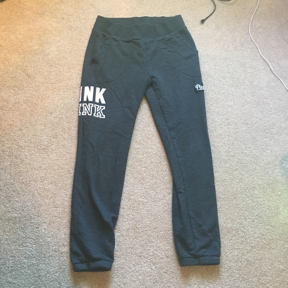 PINK grey joggers