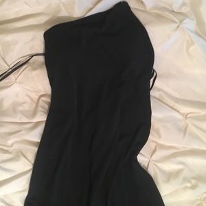 Laundry by Shelli Segal One shoulder black dress