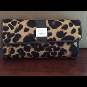 Liz Claiborne leopard wallet