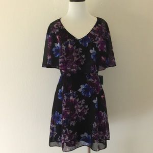 NWT April Sky Black Floral Dress