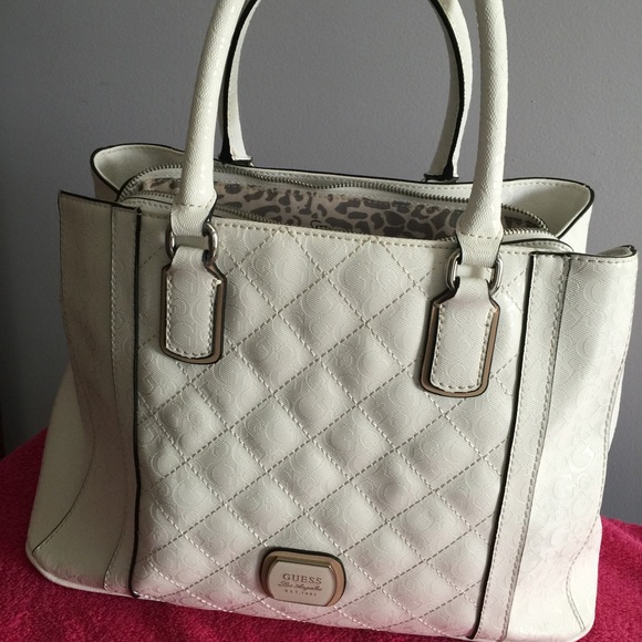 White guess handbag