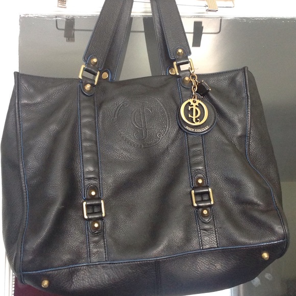 Juicy Couture black leather purse