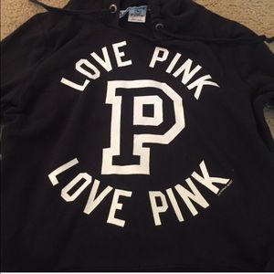 XS black "love pink" Victoria's Secret hoodie