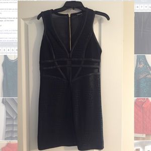 Black, fitted, dress