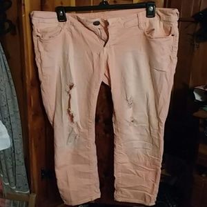 Light peach jeans