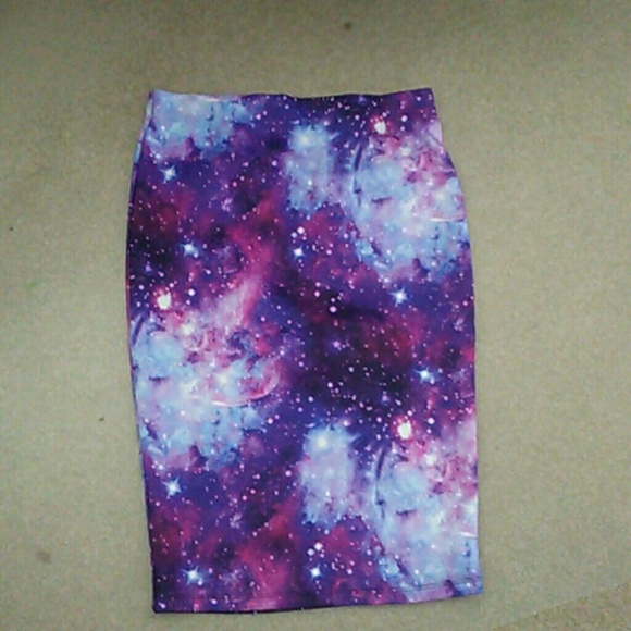 Galaxy pencil skirt