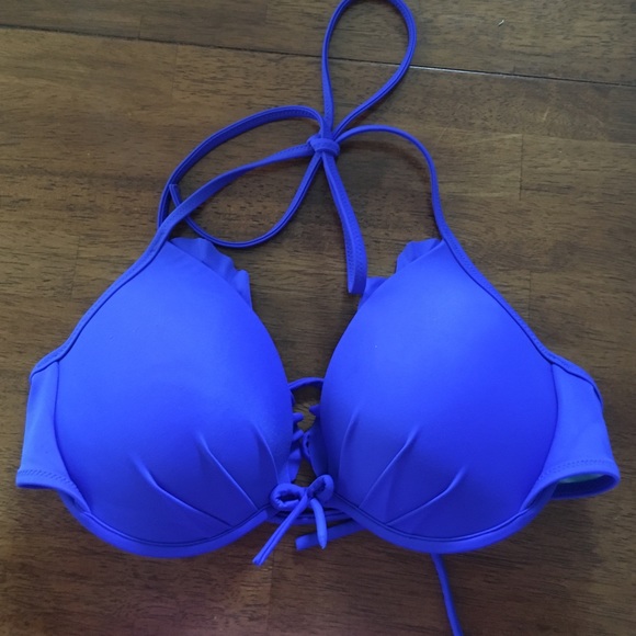 Victoria's Secret Blue Push Up Swim Top