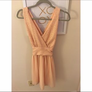 Blush/nude colored party dress size medium
