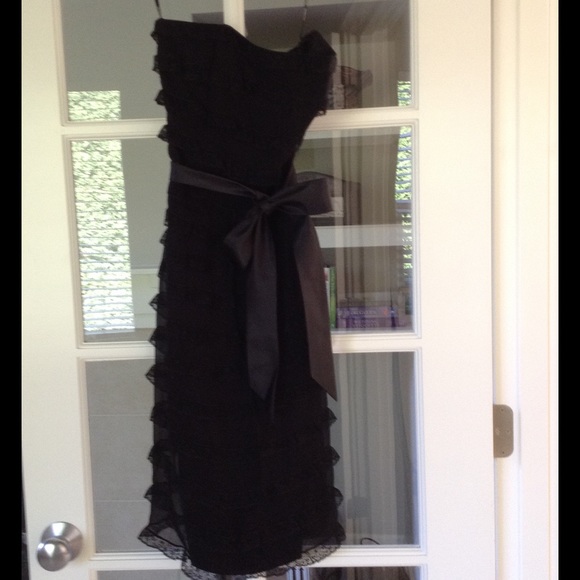 Betsy Johnson black lace midi - Picture 1 of 4