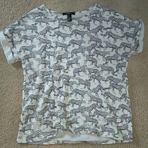 Forever 21 cheetah t shirt