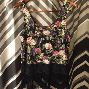 Forever 21 fringe top!