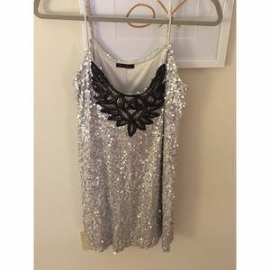 Silver Sequins Gatsby Dress size medium